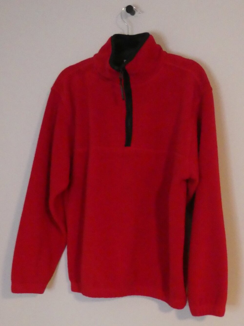 BALENO Red Quarter Zip Fleece Pullover Sweater - size medium